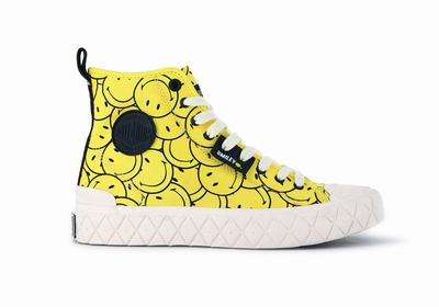 Zapatillas Palladium PALLA ACE OVERSMILEY Mujer Amarillo | Costa Rica-23560